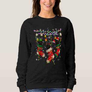 Sudadera Dachshund De Renos De Santa Elf En Navidades Saque