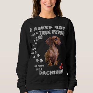 Sudadera Dachshund Dice Mamá Wiener Dad Weenie Lover Sausa