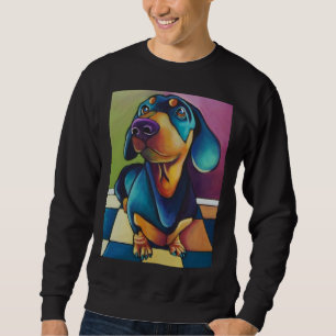 Sudadera Dachshund Dog Art Pop