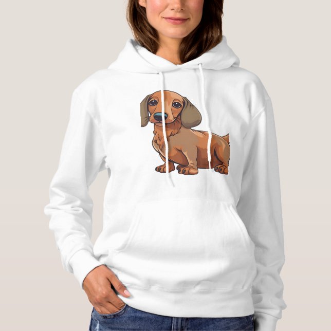 Sudadera Dachshund Dog Cute (Anverso)