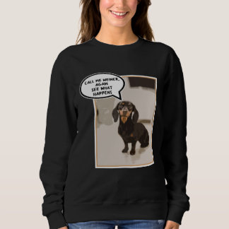 Sudadera Dachshund Dog Gangster Artistic