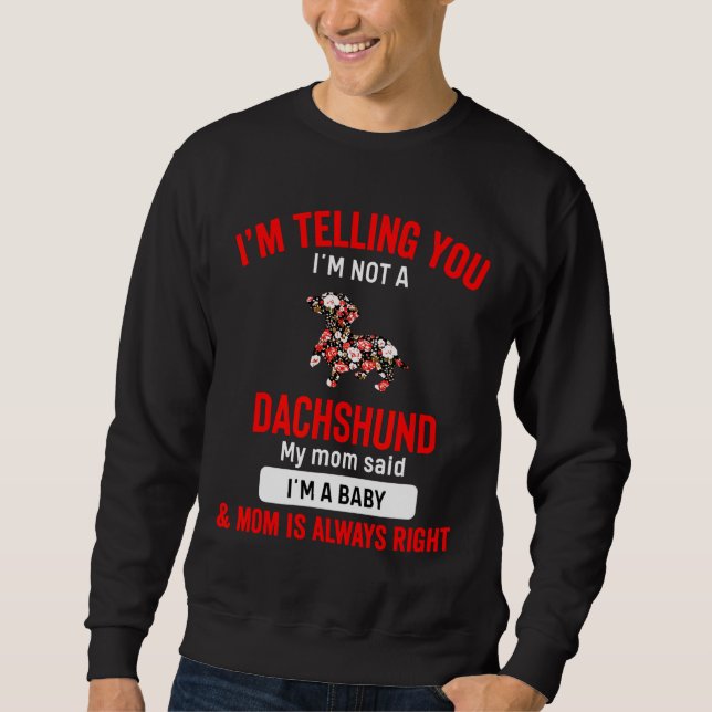 Sudadera Dachshund Dog Mama Womens (Anverso)