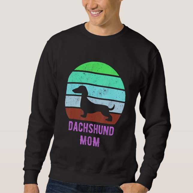 Sudadera Dachshund Dog Mom Mama Weiner Dog Owner (Anverso)