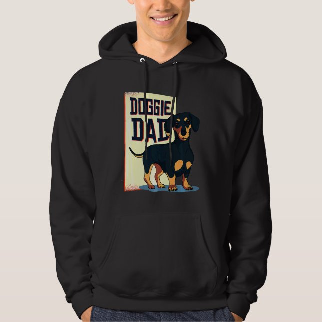 Sudadera Dachshund Doggie Dad (Anverso)