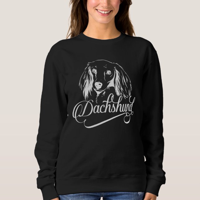 Sudadera Dachshund Dueño De Perro Damas Caballeros (Anverso)