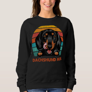 Sudadera Dachshund, el día de la madre de la retro