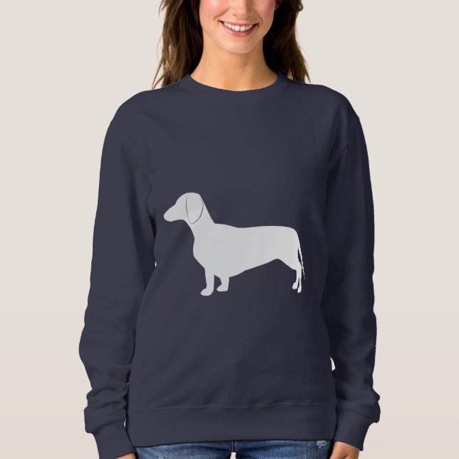 Sudadera Dachshund en silueta (Anverso)