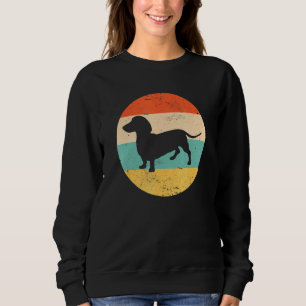 Sudadera Dachshund Estilo Retro 80 - Doxie Dog Mom