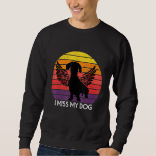 Sudadera Dachshund Extraño Mi Perro Ángel Alas Mascota Memo