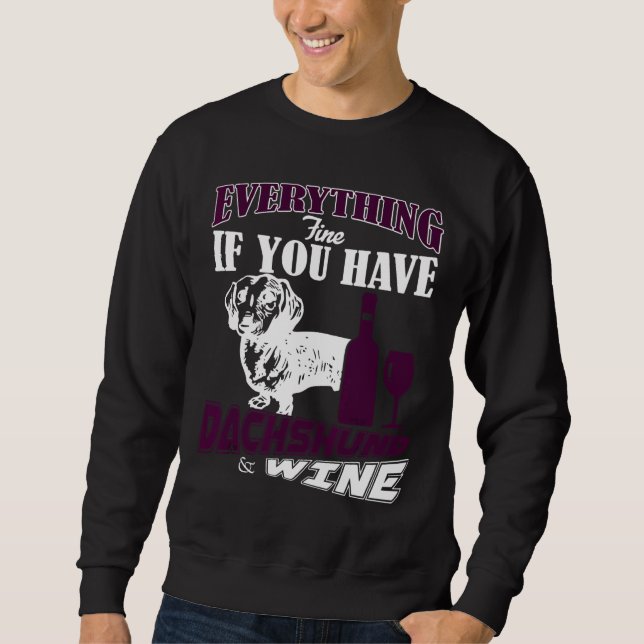 Sudadera Dachshund Fine (Anverso)
