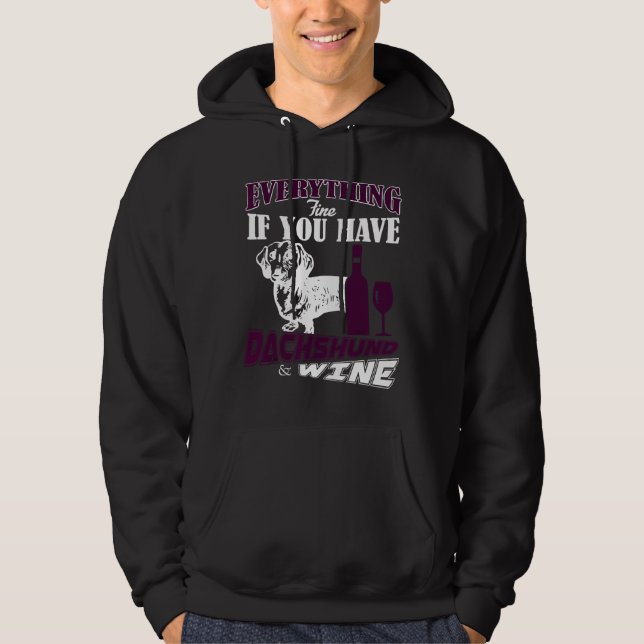 Sudadera Dachshund Fine (Anverso)