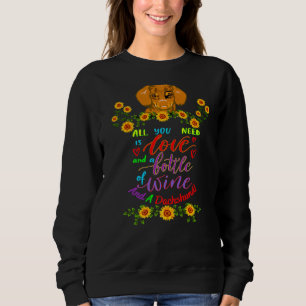 Sudadera Dachshund Funny Mascota Perro Wiener Todo Lo Que N