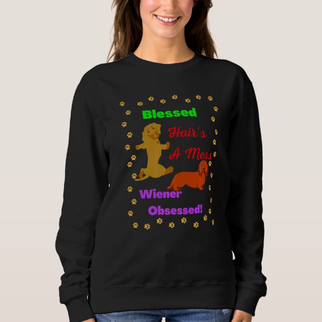 SUDADERA DACHSHUND FUNNY WIENER DOG MASCOTA CUTE WIENER OBS (Anverso)