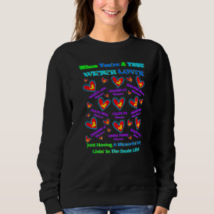 Sudadera Dachshund Gracioso Perro Wiener Un Verdadero Amant