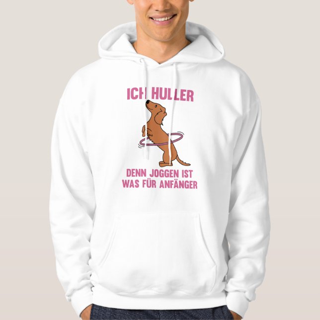 Sudadera Dachshund Hullern Tires Hosting Sport (Anverso)