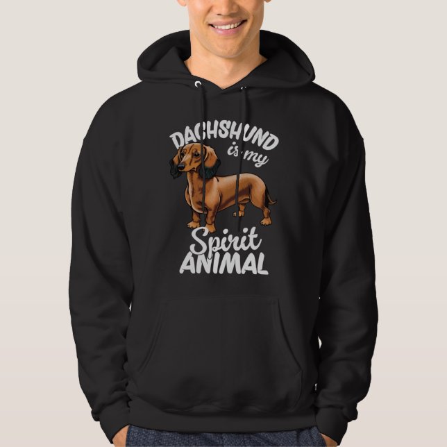 Sudadera Dachshund Is My Spirit Animal  2 (Anverso)