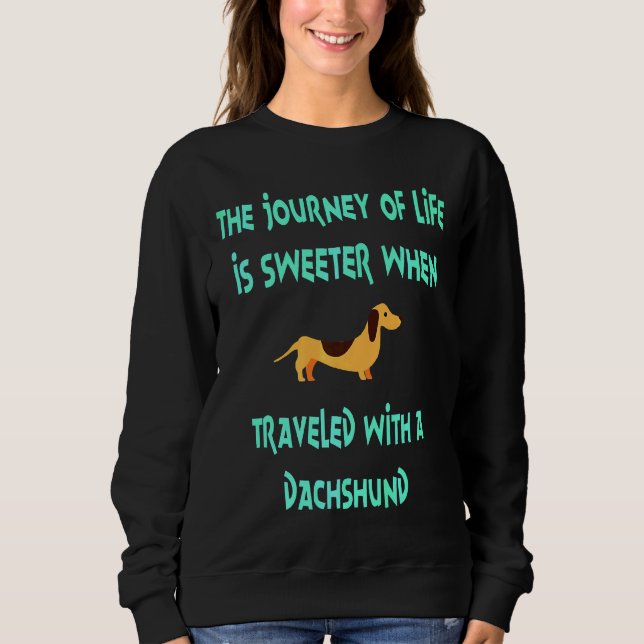 Sudadera Dachshund Journey (Anverso)