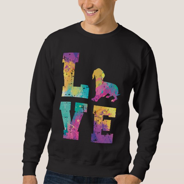 Sudadera Dachshund Love (Anverso)