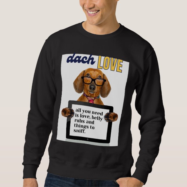 Sudadera Dachshund Love 430 (Anverso)