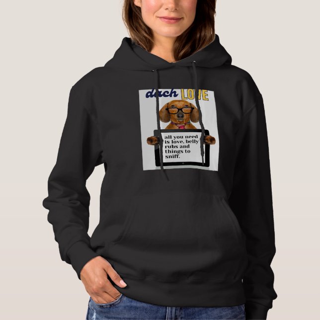 Sudadera Dachshund Love 430 (Anverso)