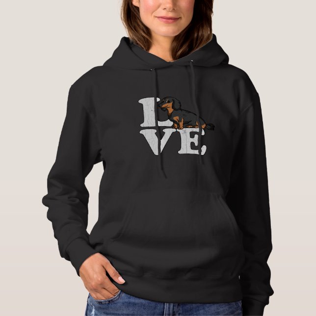Sudadera Dachshund Love Apparel Dueño de Dachshund (Anverso)