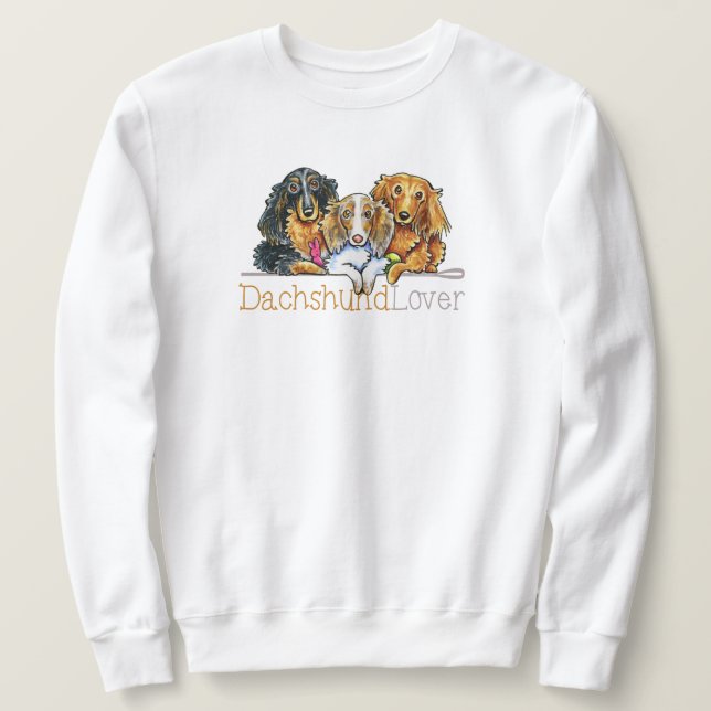 Sudadera Dachshund Lover (Anverso del diseño)