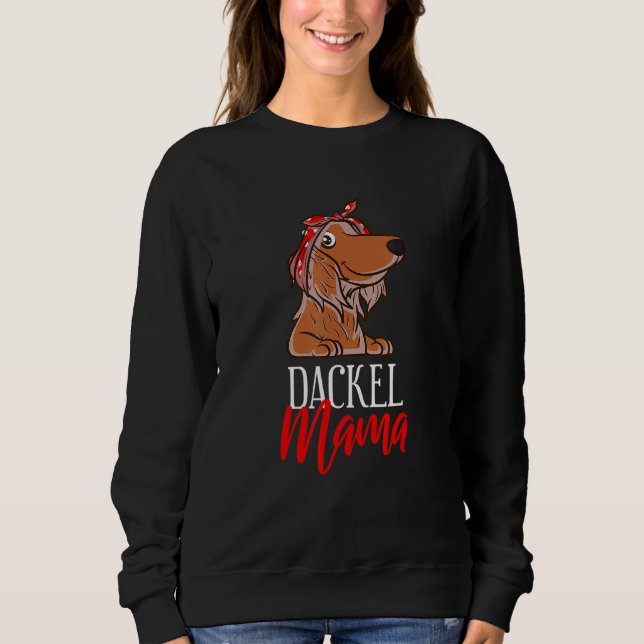 Sudadera Dachshund Mama (Anverso)