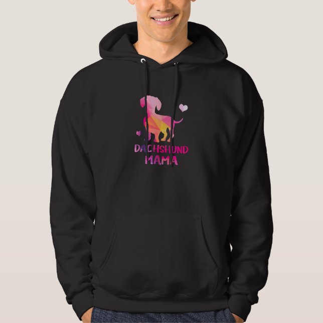 Sudadera Dachshund Mama Color Dackel Perro (Anverso)
