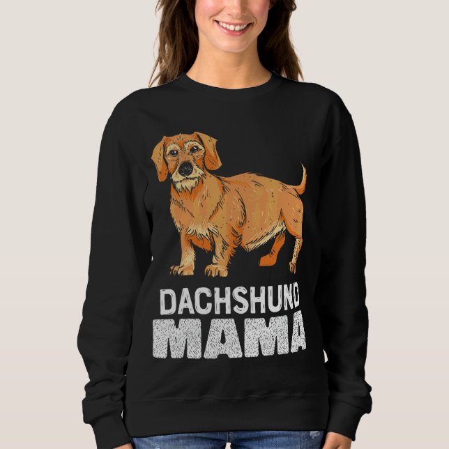 Sudadera Dachshund Mama Dachshund (Anverso)