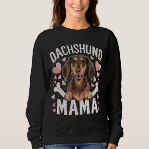 Sudadera Dachshund Mama, Dueña De Perro, Chica Mujer