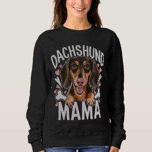 Sudadera Dachshund Mama, Dueña De Perro Madre Mujeres Chica