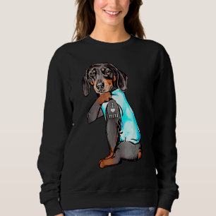 Sudadera Dachshund Me Encanta Mimi Tattoo Apparel perro Mim