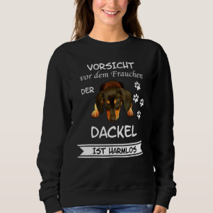 Sudadera Dachshund Perro Dachshund Precaución Hombres Mujer