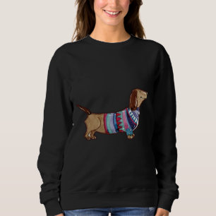 Sudadera Dachshund Perro Raza Puppy Mascota de pintura de c