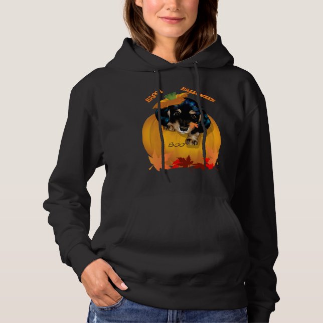 Sudadera Dachshund Puppy Halloween (Anverso)