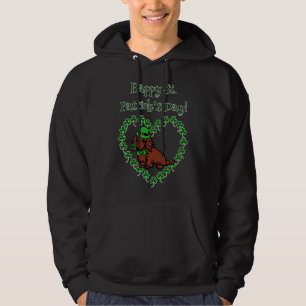 Sudadera Dachshund Red Long del Día de San Patricio