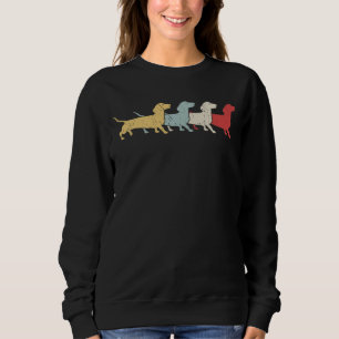 Sudadera Dachshund Retro Vintage