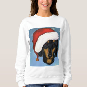 Sudadera Dachshund Santa