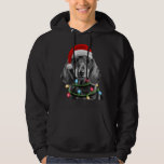 Sudadera Dachshund Santa Christmas Tree enciende Xmas Wiene<br><div class="desc">Árbol de Navidad de Dachshund enciende Navidad Perro Wiener</div>