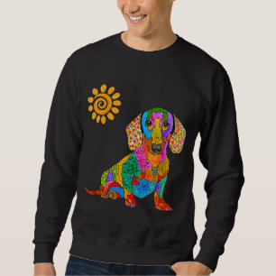 Sudadera Dachshund Sweatshirt lindo y colorido