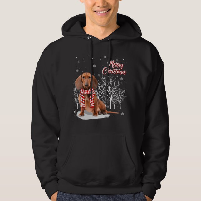 Sudadera Dachshund Tree Merry Christmas Dachshund Xmas (Anverso)