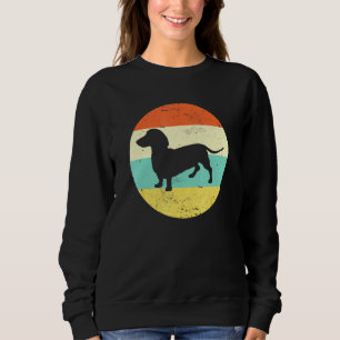 Sudadera Dachshund Vintage Retro 80 Doxie Dog Mom Dog Dad