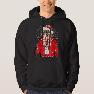 Sudadera Dachshund Weiner Dog Ugly Xmas Santa Doxie