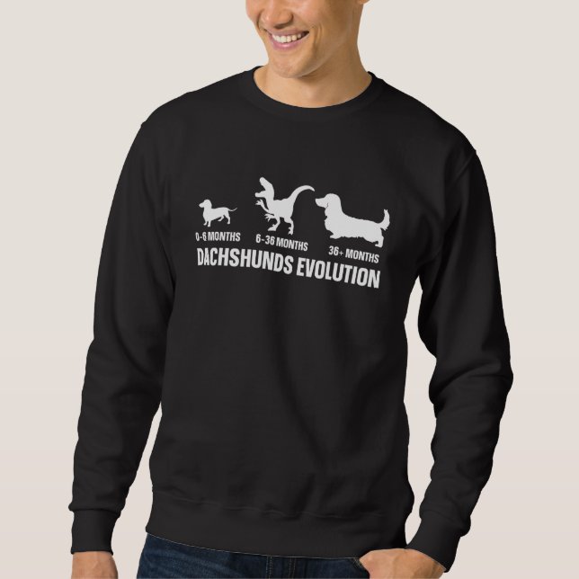 Sudadera Dachshunds Evolution for a Dachshund Owner (Anverso)