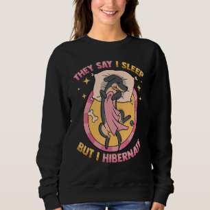 Sudadera Dachsund Dicen Que Duermo, Pero Hibernando Perro