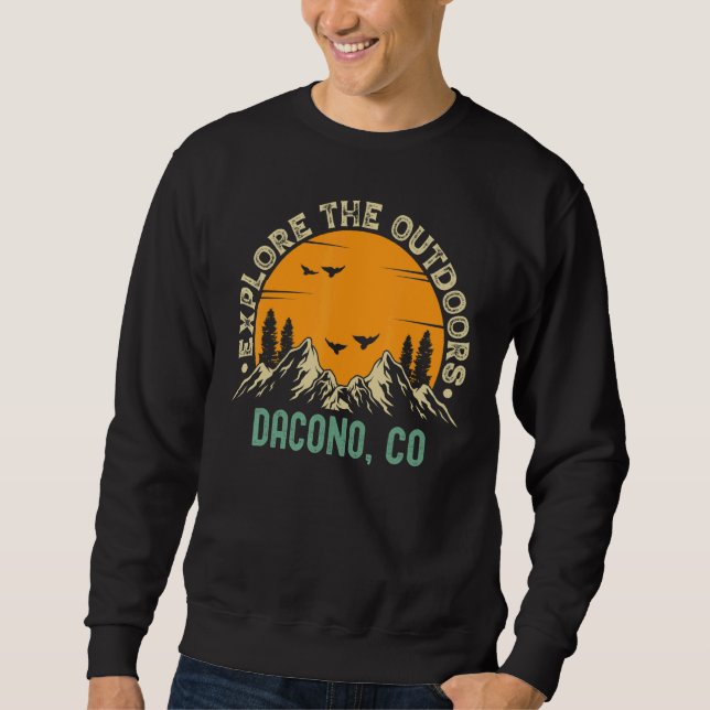 Sudadera Dacono Colorado Explora El Exterior (Anverso)