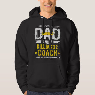 Sudadera Dad Billiards Coach Funny Billiards Coach Humor