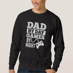 Sudadera Dad By Day Gamer By Night Video Game Dark
