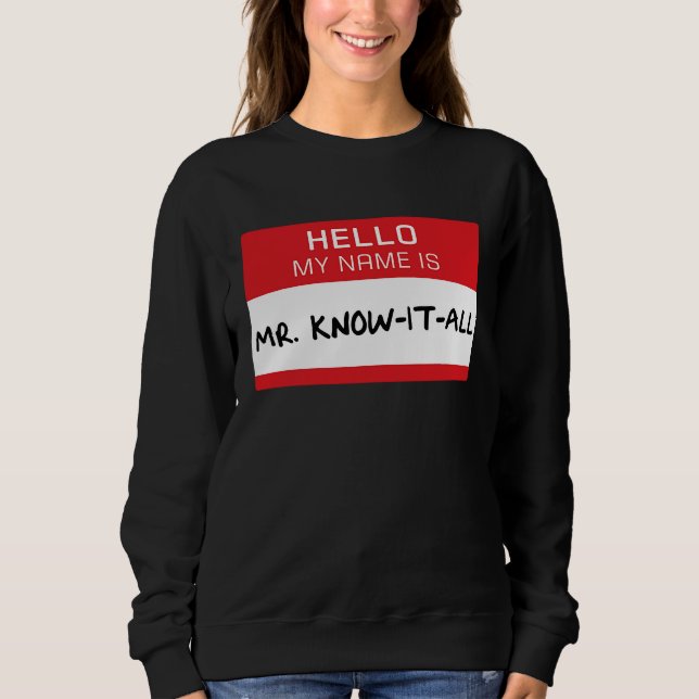 Sudadera Dad Husband Brother Mr Know It All (Anverso)