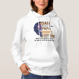 Sudadera Dad knows a lot but papa knows everything shirt